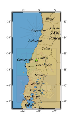 Sismo a 20 km al NE de Cabrero