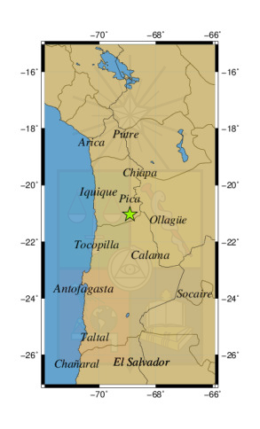 SISMO A 35 KM AL SO DE MINA COLLAHUASI