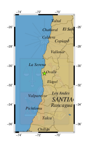 Sismo a 11 km al O de Punitaqui