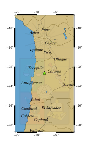 Sismo a 30 km al NE de Sierra Gorda