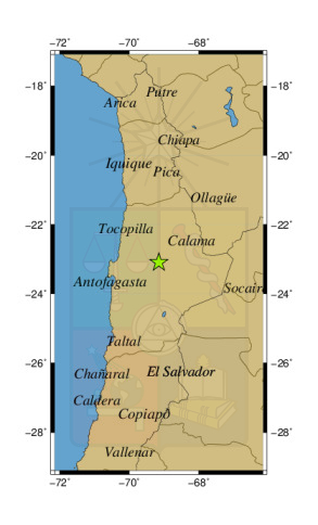 Sismo a 29 km al SE de Sierra Gorda