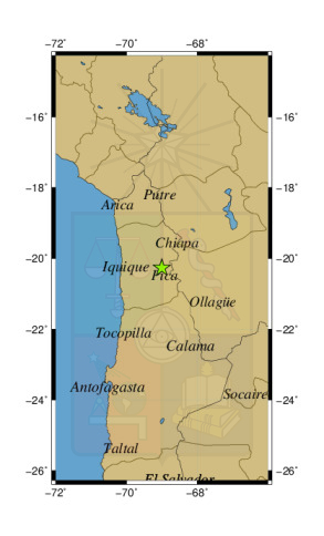 Sismo a 42 km al NE de Pica