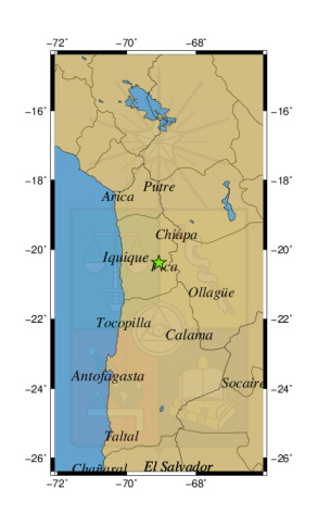 Sismo a 29 km al E de Pica